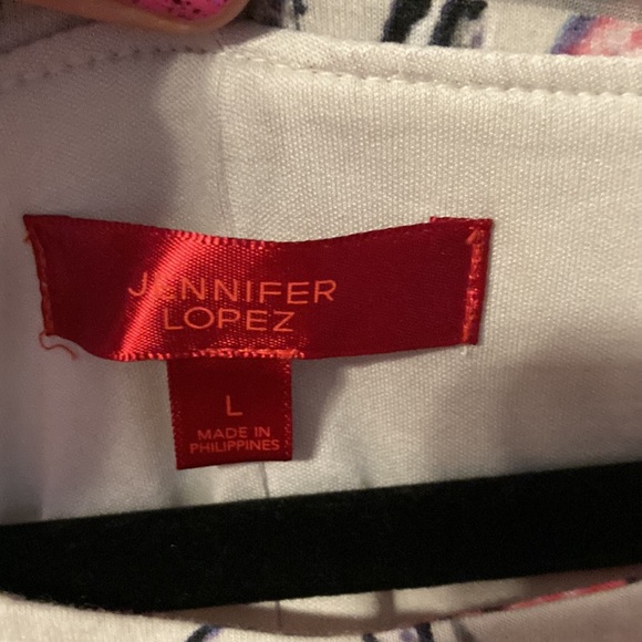 Jennifer Lopez size large floral dress - Picture 3 of 4